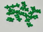 Partij 25x nieuwe Lego fel groene plant steel met 2 bladeren, Ophalen of Verzenden, Nieuw, Losse stenen, Lego