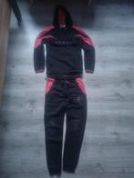 Cruyff Trainingspak Zwart/Roze - Zo goed als nieuw, Cruyff, Zwart, Ophalen of Verzenden, Maat 34 (XS) of kleiner