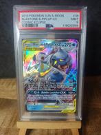 Pokemon Blastoise & Piplup GX cosmic eclipse psa 10, Ophalen of Verzenden, Zo goed als nieuw, Losse kaart, Foil