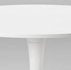 Ikea Docksta Witte Ronde Tafel - Tulpvoet, Huis en Inrichting, Tafels | Eettafels, Ophalen, Kunststof, 100 tot 150 cm, Ikea