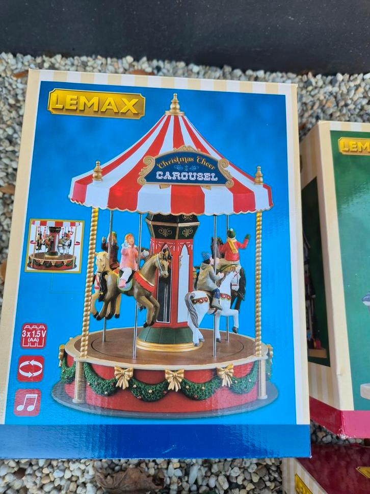 lemax kerstdorp cheer carousel, Diversen, Kerst, Zo goed als nieuw, Ophalen