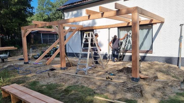 Douglas overkapping aanbouw veranda terras ACTIE ZUIDHOLLAND, Tuin en Terras, Overkappingen, Nieuw, Veranda, Ophalen