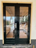 Openslaande deuren met isolatieglas compleet met kozijn, Doe-het-zelf en Verbouw, Gebruikt, Deurkozijn, 150 tot 225 cm, Inclusief glas