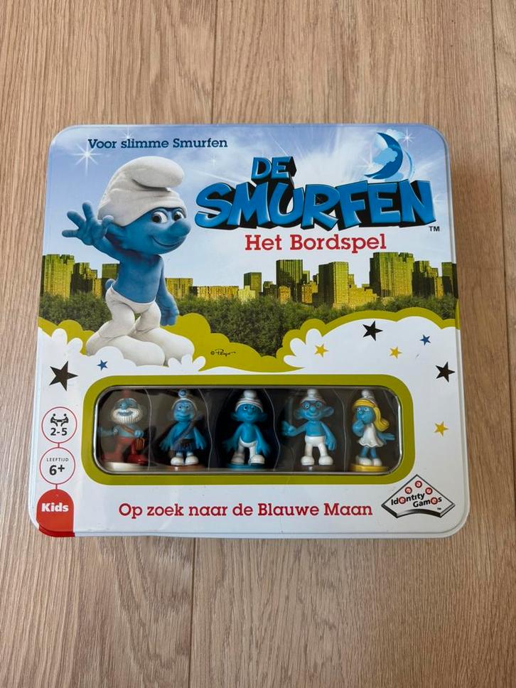 De Smurfen bordspel van Identity Games, Hobby en Vrije tijd, Gezelschapsspellen | Bordspellen, Zo goed als nieuw, Een of twee spelers