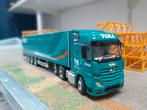 Mercedes actros met kastentrailer wsi, Hobby en Vrije tijd, Modelauto's | 1:87, Ophalen of Verzenden, Zo goed als nieuw, Bus of Vrachtwagen