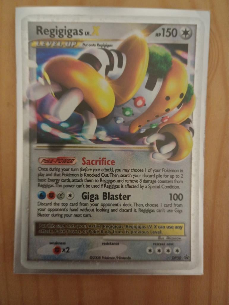Regigigas Lv.X Pokémonkaart, Ophalen, Zo goed als nieuw, Losse kaart