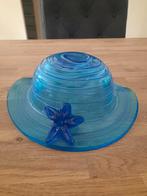 Hoedvormige kobaltblauwe artglass schaal van Murano?  Swirl, Antiek en Kunst, Ophalen of Verzenden