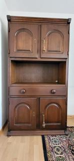 Houten kast met deuren en lade, Ophalen, Gebruikt, Klassiek, 50 tot 100 cm