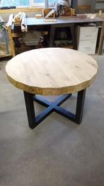 Mooie robuuste rondd tafel, Huis en Inrichting, Tafels | Eettafels, Ophalen of Verzenden, Rond, 100 tot 150 cm