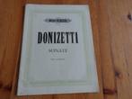 Donizetti - sonate, Gebruikt, Klassiek, Dwarsfluit of Piccolo, Ophalen of Verzenden