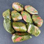 Unakiet trommelsteen uit Zuid-Afrika, Verzamelen, Mineralen en Fossielen, Ophalen of Verzenden, Mineraal