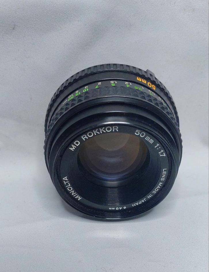 Minolta MD Rokkor 50mm 1:1.7, Audio, Tv en Foto, Fotografie | Lenzen en Objectieven, Gebruikt, Standaardlens, Ophalen of Verzenden