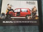 folder Subaru Mini Jumbo 1989 - Nederlands, Ophalen of Verzenden, Zo goed als nieuw, Overige merken, Subaru