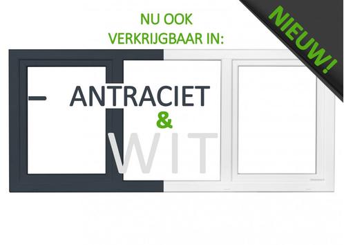 Kunststof antraciet kozijn b250 x h110 dk-v-dk RAL 7016, Doe-het-zelf en Verbouw, Kozijnen en Schuifpuien, Nieuw, Overige typen