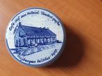 handgeschilderd Delfts blauw reclame schaaltje met deksel, Antiek en Kunst, Ophalen of Verzenden