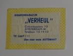 Sigarenmagazijn    VERHEUL    AMSTERDAM, Verzenden, Zo goed als nieuw, Luciferdoosjes of -merken