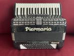 Z.g.a.n. italiaanse Piermaria accordeon . 96 bas . Licht ., Muziek en Instrumenten, Accordeons, Zo goed als nieuw, 96-bas, Met riemen