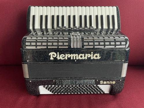 Z.g.a.n. italiaanse Piermaria accordeon . 96 bas . Licht ., Muziek en Instrumenten, Accordeons, Zo goed als nieuw, Toetsaccordeon