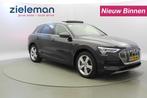 Audi E-TRON 50 quattro Launch edition plus 71 kWh - Leer, Auto's, Automaat, 71 kWh, Met garantie (alle), Zwart