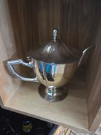 Verzilverde theepot met deksel, Antiek en Kunst, Ophalen of Verzenden