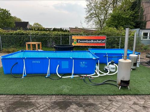 20000 Liter  rvs zwembadkachel, Tuin en Terras, Zwembad-toebehoren, Zo goed als nieuw, Verwarming, Ophalen of Verzenden