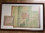 Oude plattegrond van Haarlem ingelijst, Ophalen, 1800 tot 2000, Nederland, Landkaart