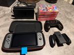 Nintendo Switch met Accessoires & spelletjes, Spelcomputers en Games, Ophalen of Verzenden, Zo goed als nieuw, Met 2 controllers