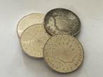 4 x 50 gulden munten.1987, Setje, Koningin Beatrix, Zilver, Ophalen of Verzenden