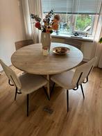 Eettafel rond kwantum, Ophalen, Zo goed als nieuw, Rond, 100 tot 150 cm