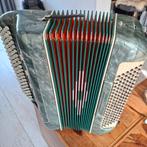 Knop Accordeon 120 Bas - 4 Korig., Muziek en Instrumenten, Accordeons, Gebruikt, Met koffer, Knopaccordeon, 120-bas