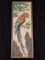 Lange rechthoekige Delfts aardewerk Majolica cloisonné tegel, Antiek en Kunst, Antiek | Keramiek en Aardewerk, Ophalen of Verzenden