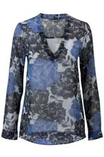 SPS Superstar top/blouse/shirt, donkerblauw/grijs. nieuw, Kleding | Dames, Maat 38/40 (M), Blauw, Ophalen of Verzenden, Zo goed als nieuw