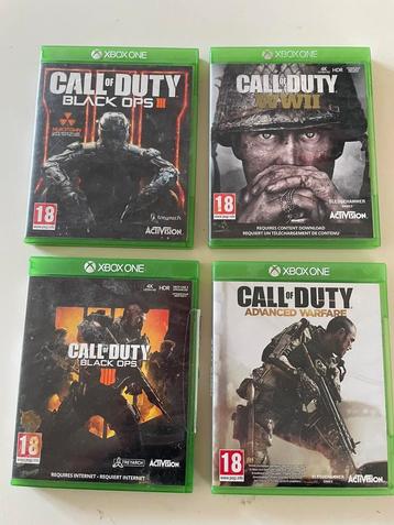 4 x Call of Duty spel voor XBOX One beschikbaar voor biedingen