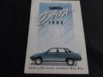 folder Lada Samara Diva 1992 - Nederlands, Lada, Ophalen of Verzenden, Zo goed als nieuw, Overige merken