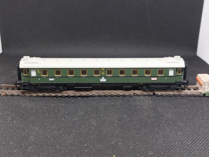 Minitrix 13171 - Schnellzugwagen 3e.Kl C4ü-28 (13243), Hobby en Vrije tijd, Modeltreinen | N-Spoor, Gebruikt, Wagon, Gelijkstroom