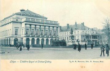 (381-337-011) Liege Theatre Royal et Statue Gretry beschikbaar voor biedingen