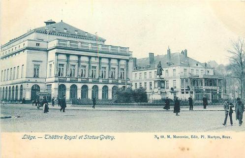 (381-337-011) Liege Theatre Royal et Statue Gretry, Verzamelen, Ansichtkaarten | Buitenland, Overig Europa, Verzenden
