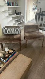 Van Roon design fauteuils / 2x / Groen velours, Stof, Ophalen of Verzenden