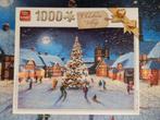 * King kerst dorp / christmas village puzzel 1000 stukjes *, Ophalen of Verzenden, 500 t/m 1500 stukjes, Gebruikt, Legpuzzel