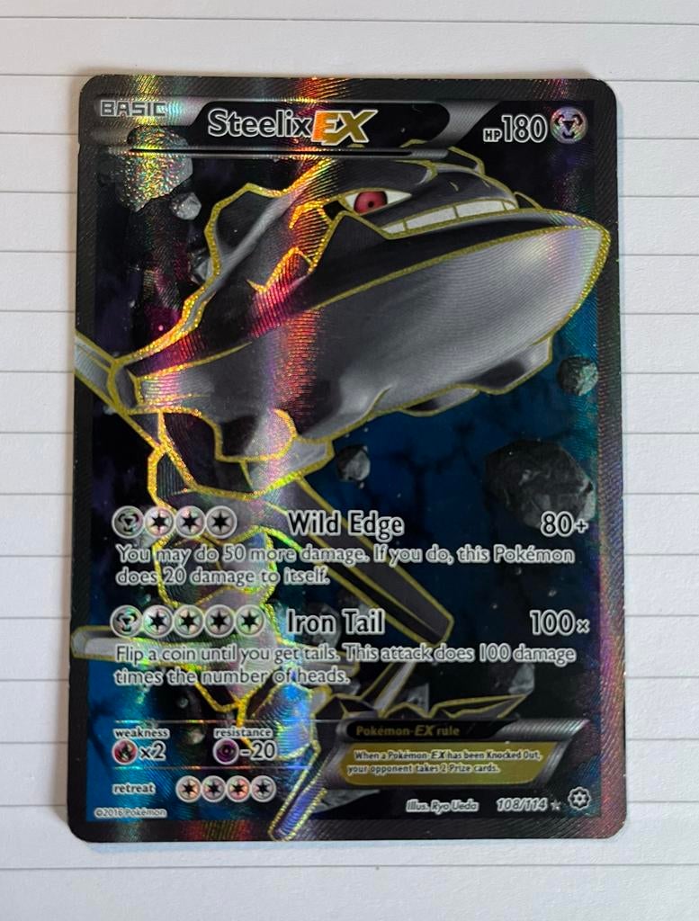 Steelix EX Full Art #108/114 - 2016, Ophalen of Verzenden, Nieuw, Losse kaart, Foil