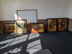 5 grote Polo paarden schilderijen 100x135cm, Antiek en Kunst, Ophalen