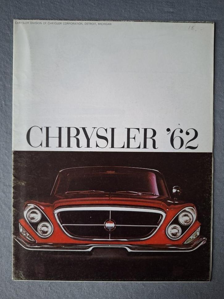 Brochure CHRYSLER - 1962 USA., Boeken, Auto's | Folders en Tijdschriften, Overige merken, Ophalen of Verzenden