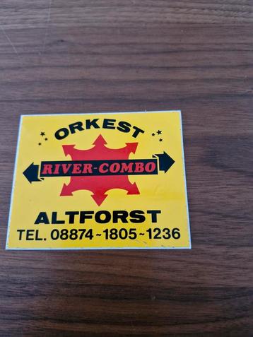 1319 Vintage River-Combo Orkest Sticker  beschikbaar voor biedingen