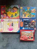 Diverse Puzzels - Dora, Bob de Bouwer, Barbie, Cars, Ophalen, Meer dan 50 stukjes, Gebruikt, 4 tot 6 jaar
