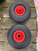 Steekwagenwielen rode velg asdiameter 25mm luchtband 3.00x4, Kinderen en Baby's, Speelgoed | Buiten | Skelters, Ophalen of Verzenden