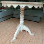Mooie aparte ronde tafel, Ophalen, Rond, Zo goed als nieuw, 75 cm of meer