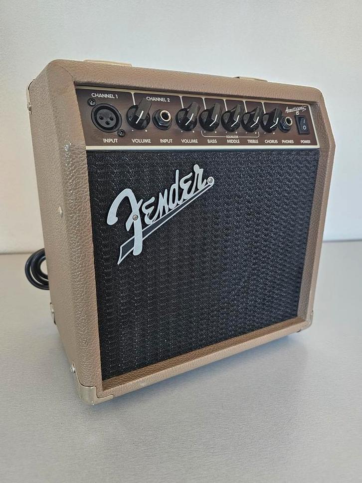 Fender Acoustasonic 15 Gitaarversterker, Muziek en Instrumenten, Versterkers | Bas en Gitaar, Zo goed als nieuw, Gitaar, Minder dan 50 watt