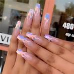 16stks stickers Fire Flame Nail Vinyls. Nailart/Nagels., Blauw, ., Nieuw, Ophalen of Verzenden