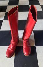 Shabbies, lange rode laars, maat 37, Kleding | Dames, Schoenen, Hoge laarzen, Shabbies Amsterdam, Verzenden, Gedragen