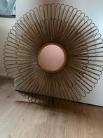 Spiegel rond zon kleur goud, Ophalen, Rond, Zo goed als nieuw, Minder dan 100 cm